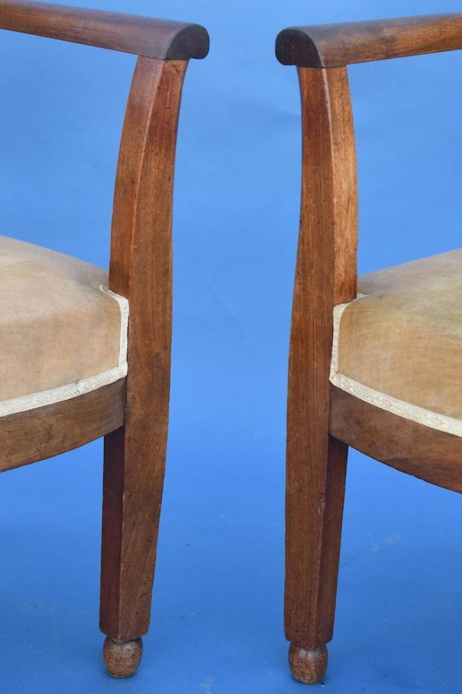 Pair of Restoration-style armchairs