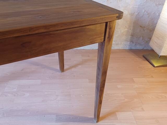 Antique farmhouse table from the early 1900s, solid wood