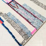 Neon colorful berber carpet 250 x 145 cm