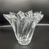 70s crystal vase