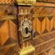 Austrian Louis XVI Commode in Walnut Veneer with Inlays and Gold Plate, 1790s