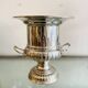 Silver-plated metal champagne bucket ice bucket