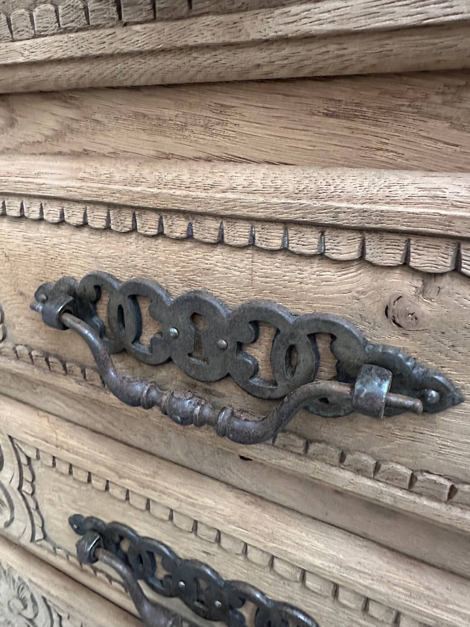 Huge mid-20th century sideboard in solid oak