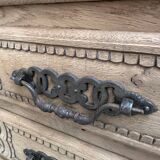 Huge mid-20th century sideboard in solid oak