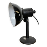Lampe Photo de Table Vintage en Émail Noir, 1950s