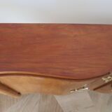 Headboard – console – sideboard – art deco – 2 doors – 2 niches in solid walnut e