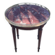 Small Louis XVI style mahogany hot water bottle table from the 19th century