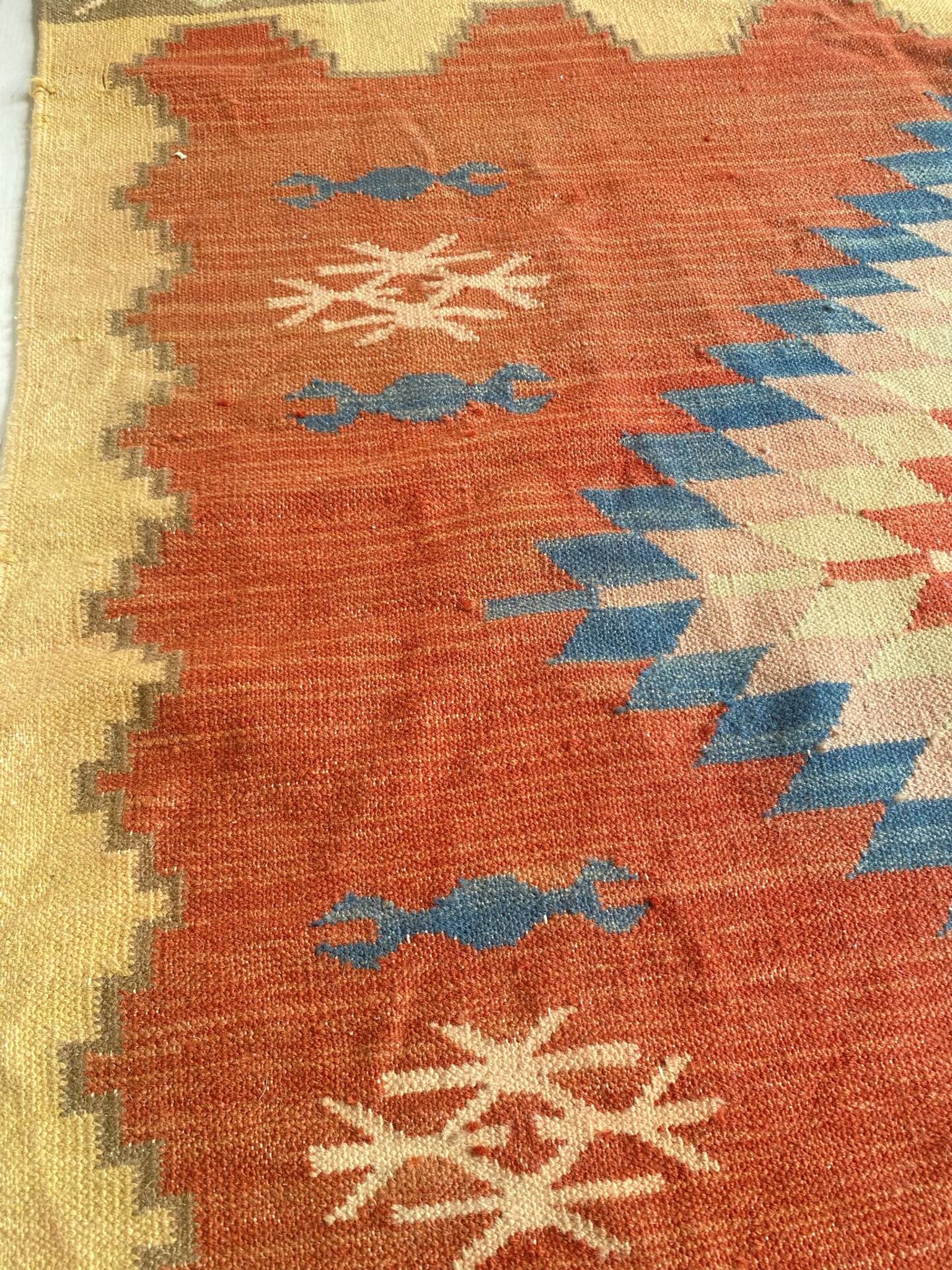 Turkish Kilim rug from Anatolia