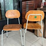 Old vintage adult school chair