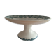 Ceramic cake dish on pedestal