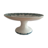 Ceramic cake dish on pedestal