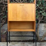 Vintage 1950s asymmetrical wall-mounted secretary desk