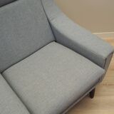 Fauteuil gris, design danois, années 1970, production : Danemark