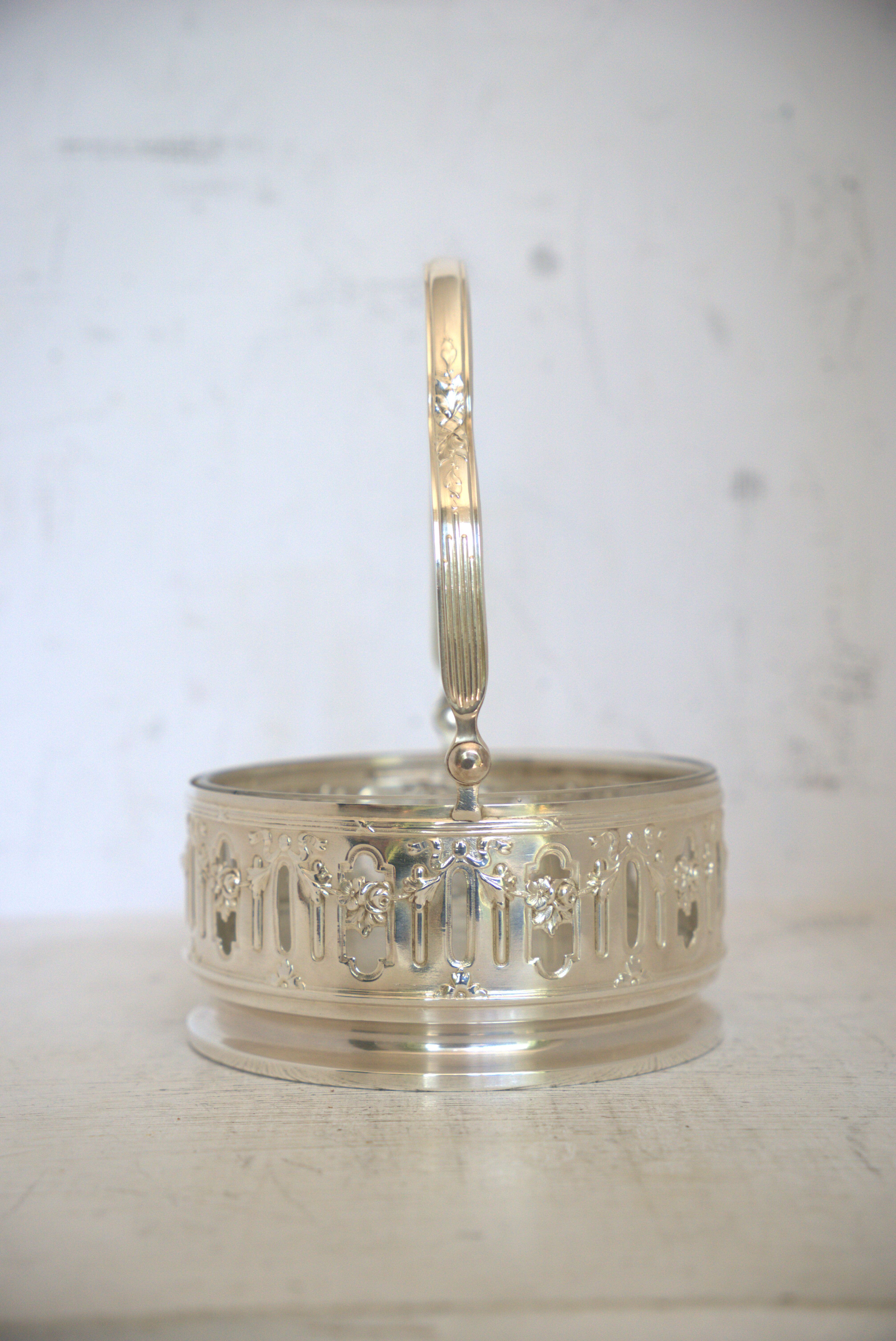 Silver metal candy box and pliers