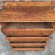 Art Deco commode with wooden top, vintage antique furniture.