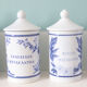 5 pots ceramic pharmacy ceramic earthenware of Longchamp