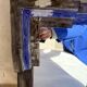 Mirror with ceramic frame