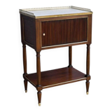 Mahogany curtain coffee table, Louis XVI style – mid-19th century