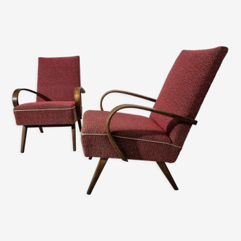 Vintage armchairs by Jaroslav Smidek, 1960s, Set of 2