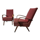 Vintage armchairs by Jaroslav Smidek, 1960s, Set of 2