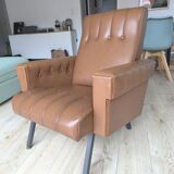 Genuine leather armchair