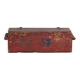 Rustic antique chest painted red – Central Europe, circa 1880