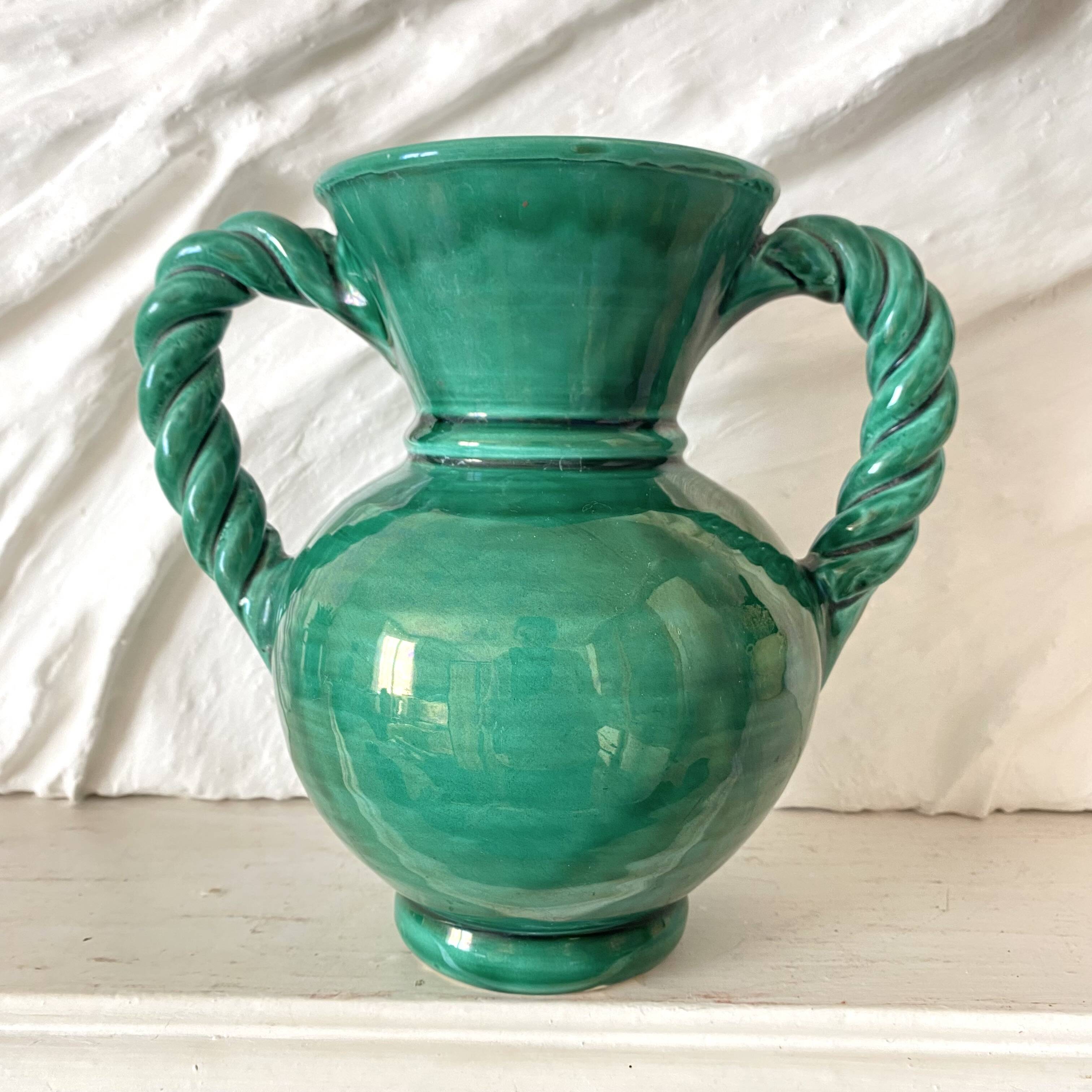 Twisted Vallauris vase from the 1950s.