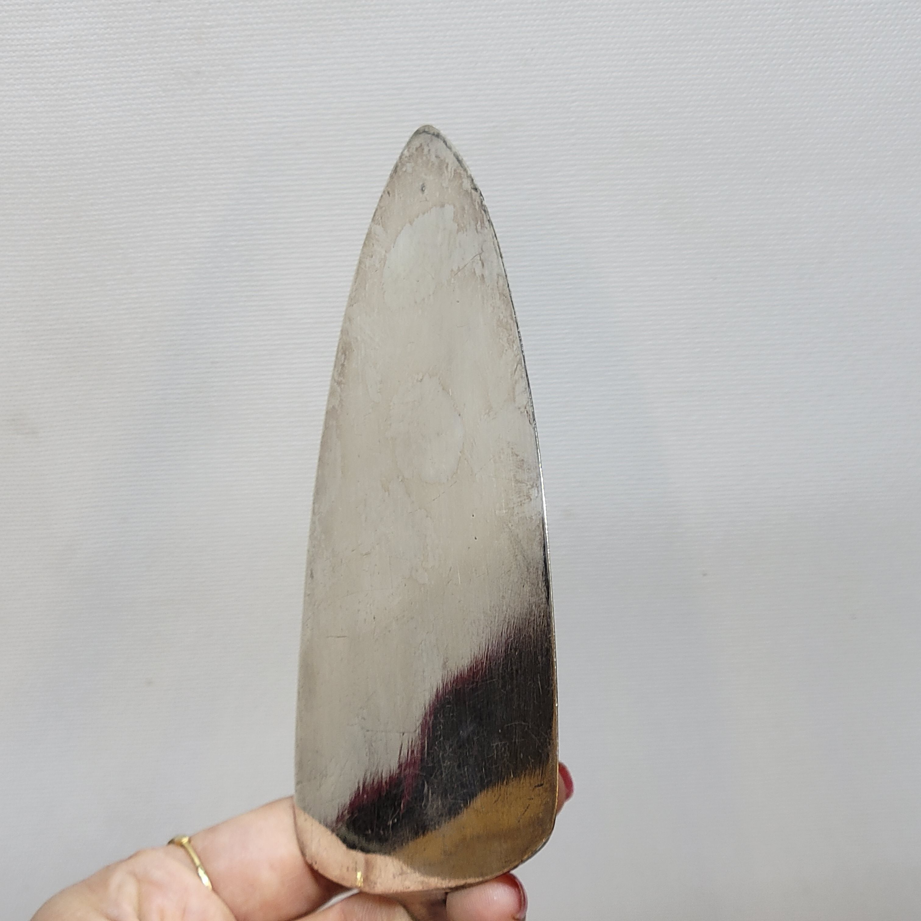 Old Silver Metal Cake Pie Server