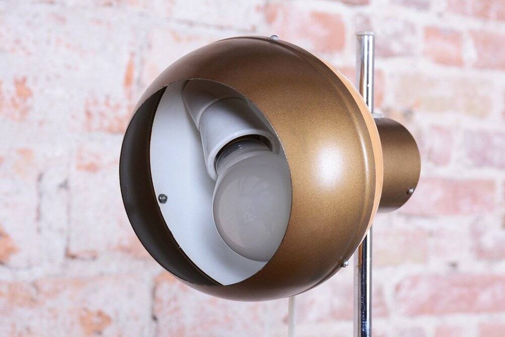 Mid-Century Floor Lamp in Metal attributed to Drukov, Czech, 1970s