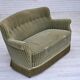 1960s, Danish 2-seater sofa, original furniture velour, beech wood.