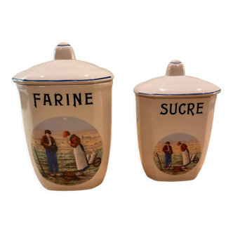 Pots farine et sucre