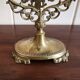 Oval mirror on psyche stand