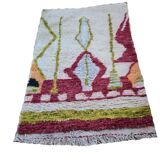 Handmade wool Berber rug 150 X 100 CM