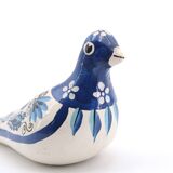 Blue and white folk bird from Mexico, 1970s