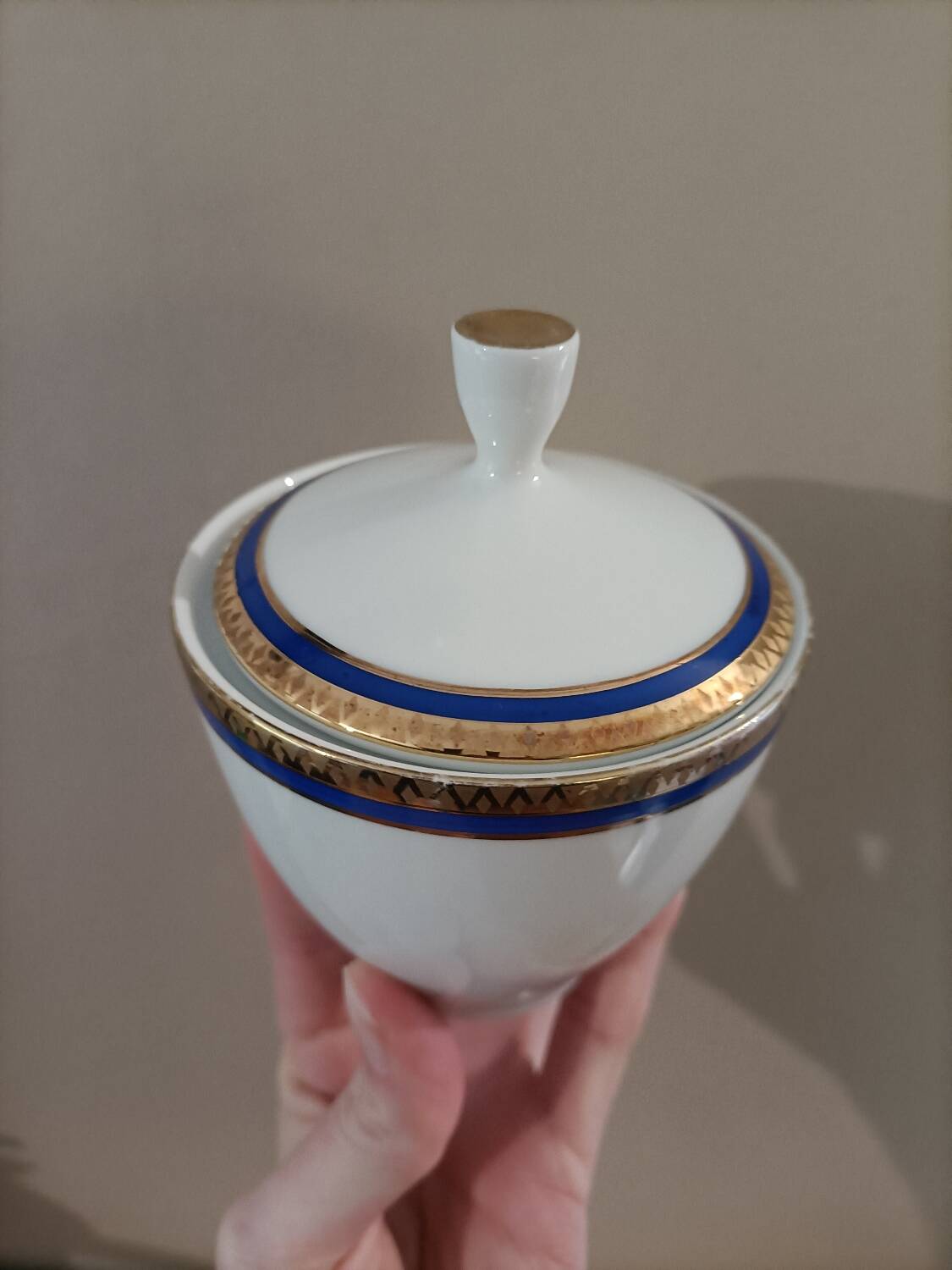 Retro sugar bowl Hertel Jacob Bavaria Germany