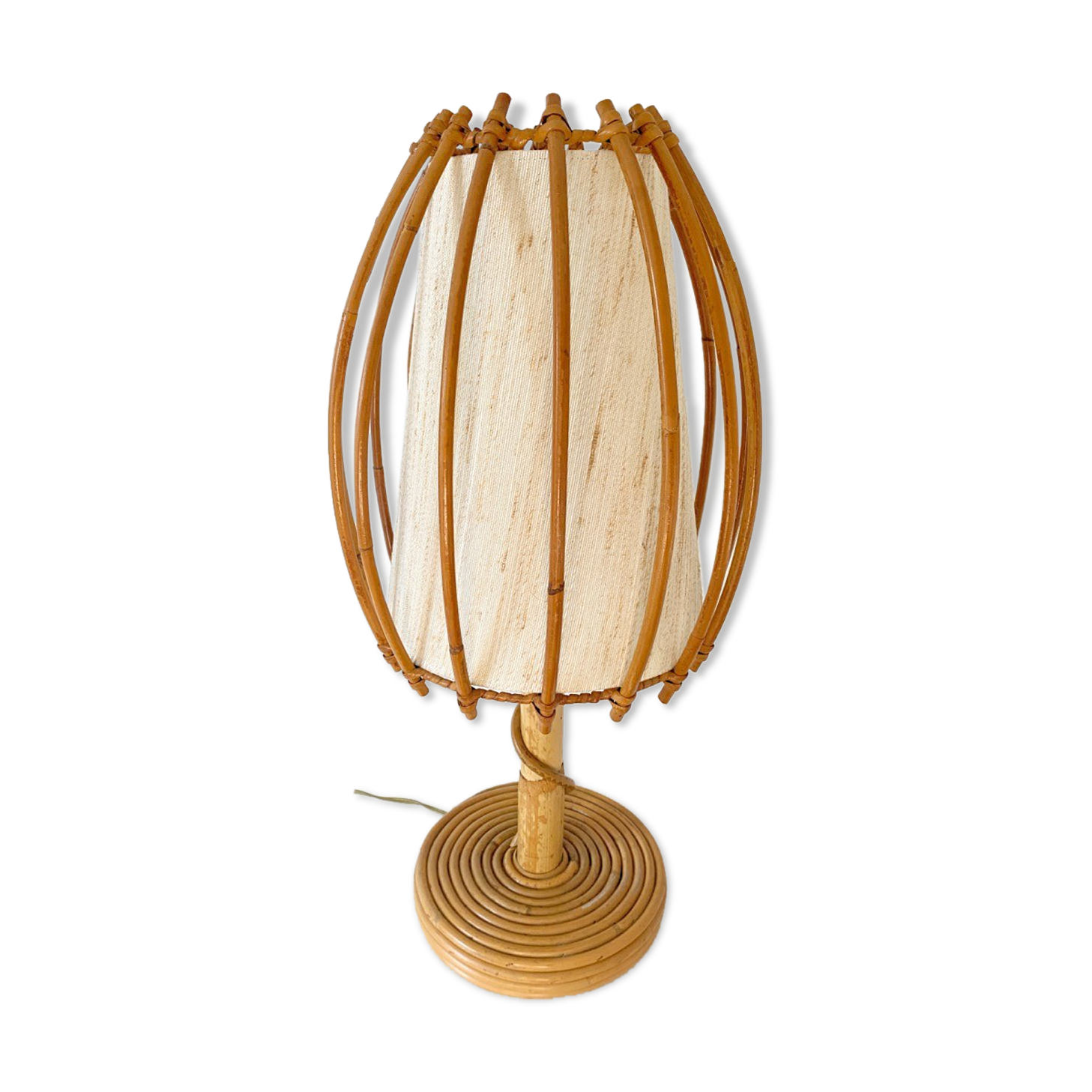 Louis Sognot rattan lamp
