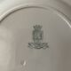 Set of 12 flat plates Terre De Fer XIXth in opaque porcelain of Gien, model Rinceaux