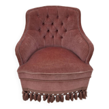 Velvet toadstool armchair
