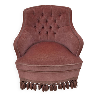 Velvet toadstool armchair
