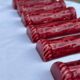 Vintage knife rest proceram aubagne – blood red ceramic