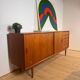 Danish teak sideboard with sliding doors and drawers, 1960s.