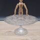 Manage transparent cake pie footed dish