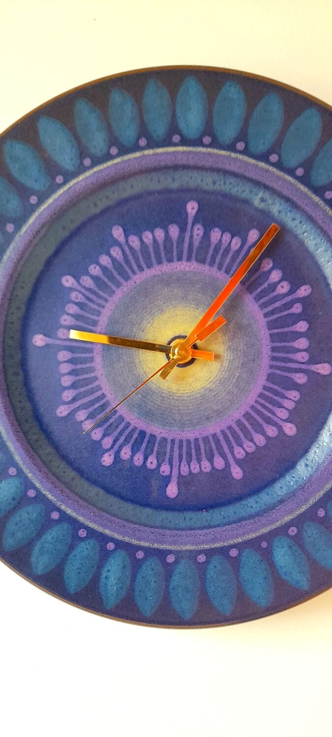 70s ceramic wall clock