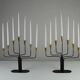 Pair of Seven-Candle Candelabras — Gunnar Ander for Ystad-Metall, Sweden, 1960s