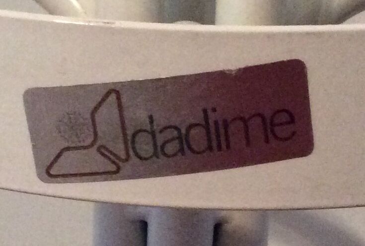 Vintage metal coat rack on foot