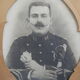 Old photograph soldier portrait, WWI soldier photo