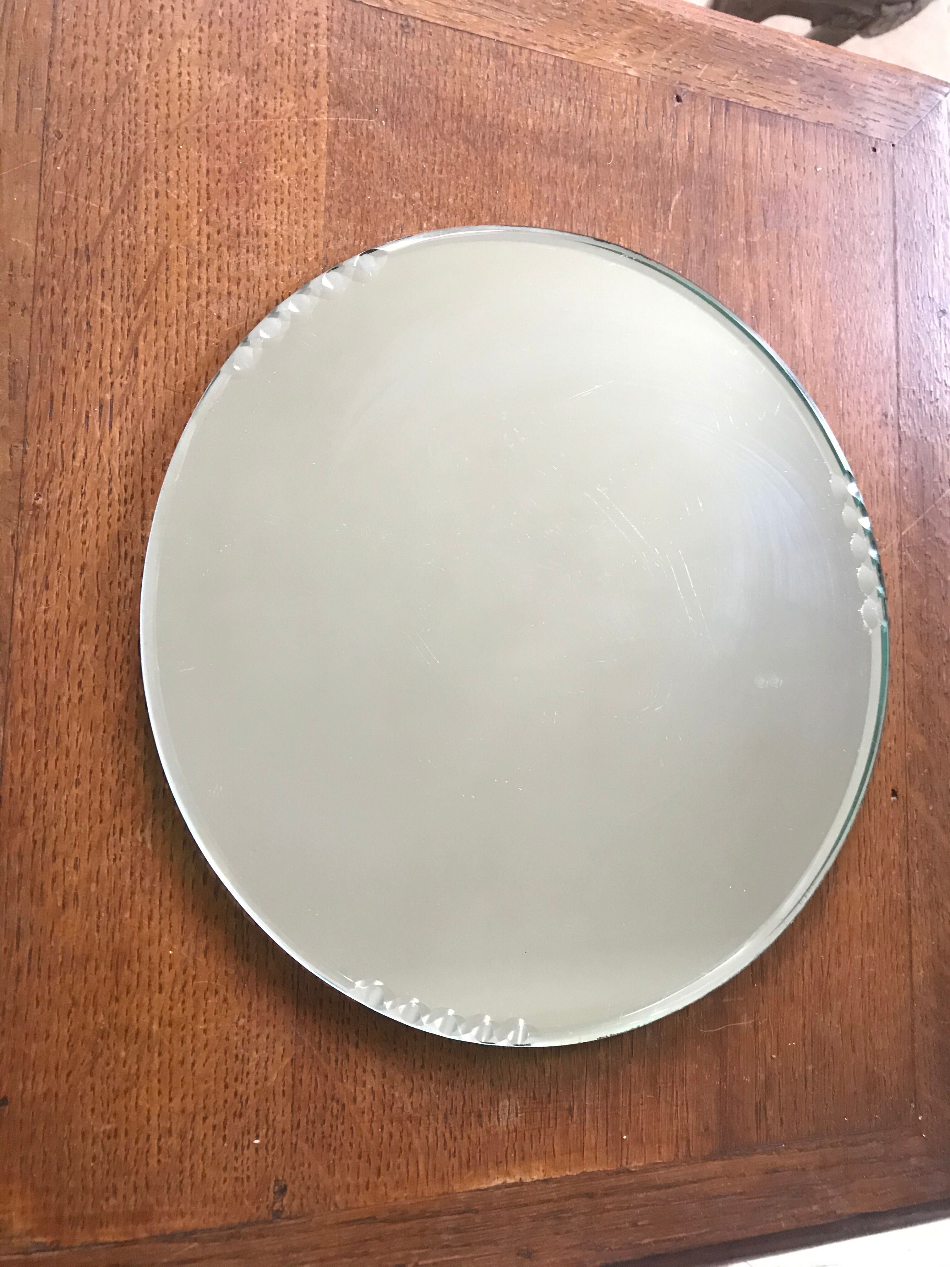 Under the vintage mirror dish