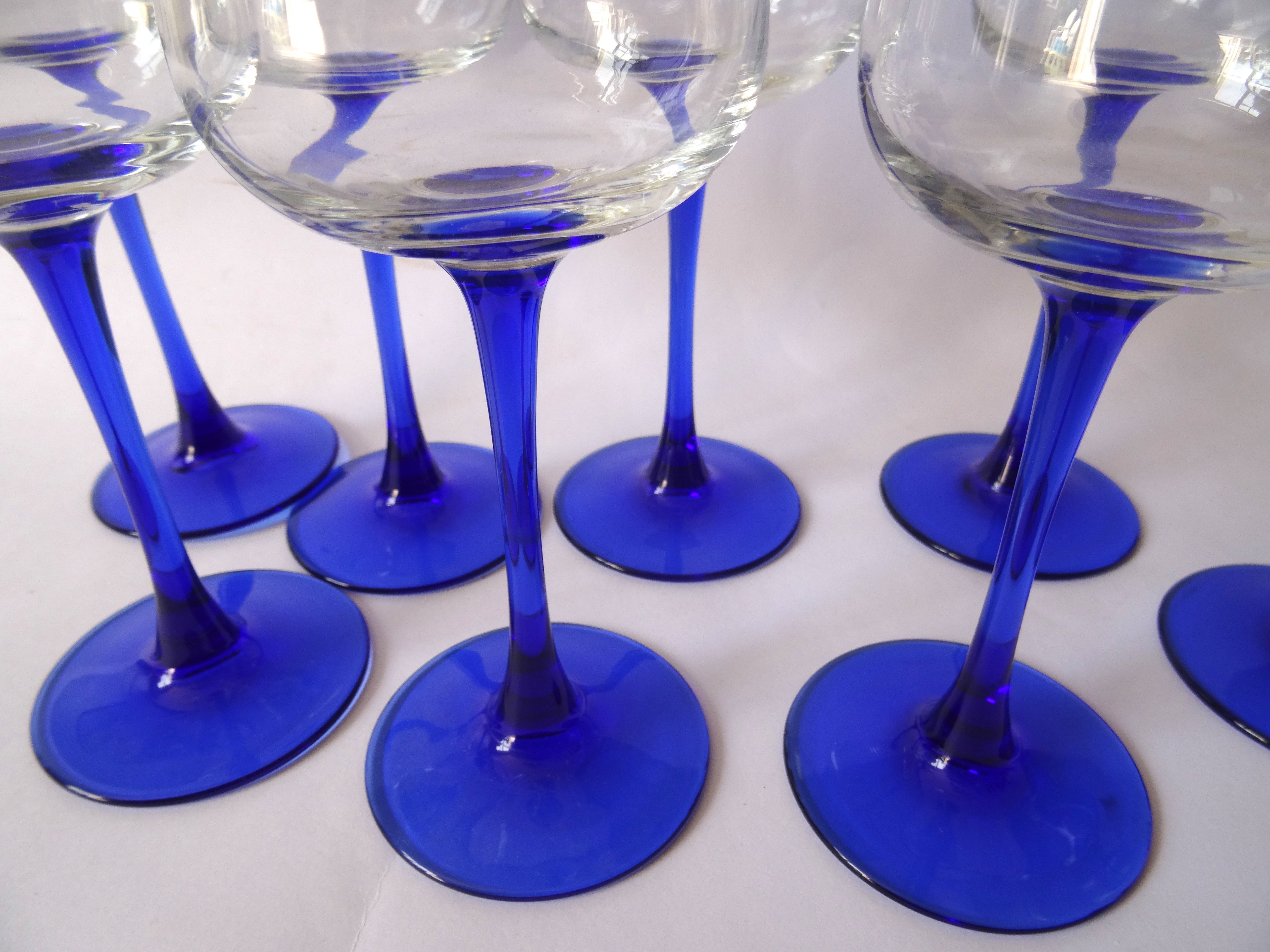 Blue balloon foot glasses