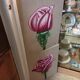 Pair of floral canvas
