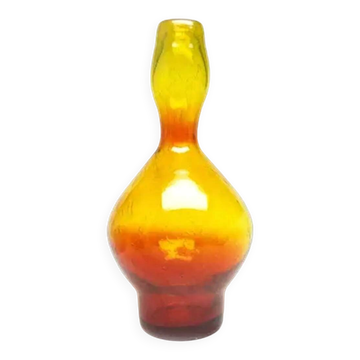 Bączek bottle, mid-century modern, glass, designed by Z. Horbowy, Poland, 1970s